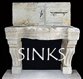 Antique Reclaimed and custom Limestone Sinks